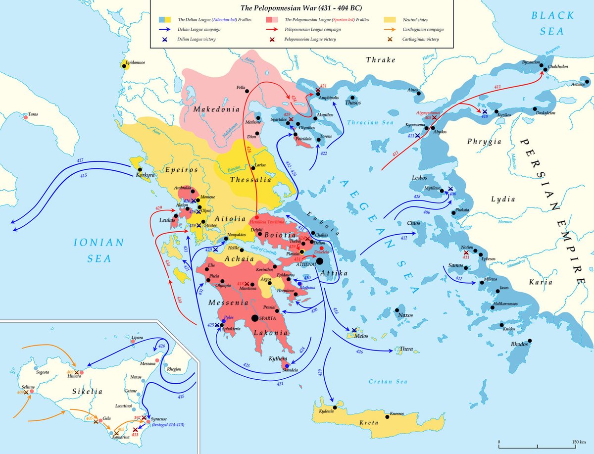 Discover one of ancient Greece’s greatest ever naval battles, as Athens clashed with Sparta in an epic confrontation in the closing years of the generations-spanning Peloponnesian War… classicalwisdom.substack.com/p/greeces-grea…