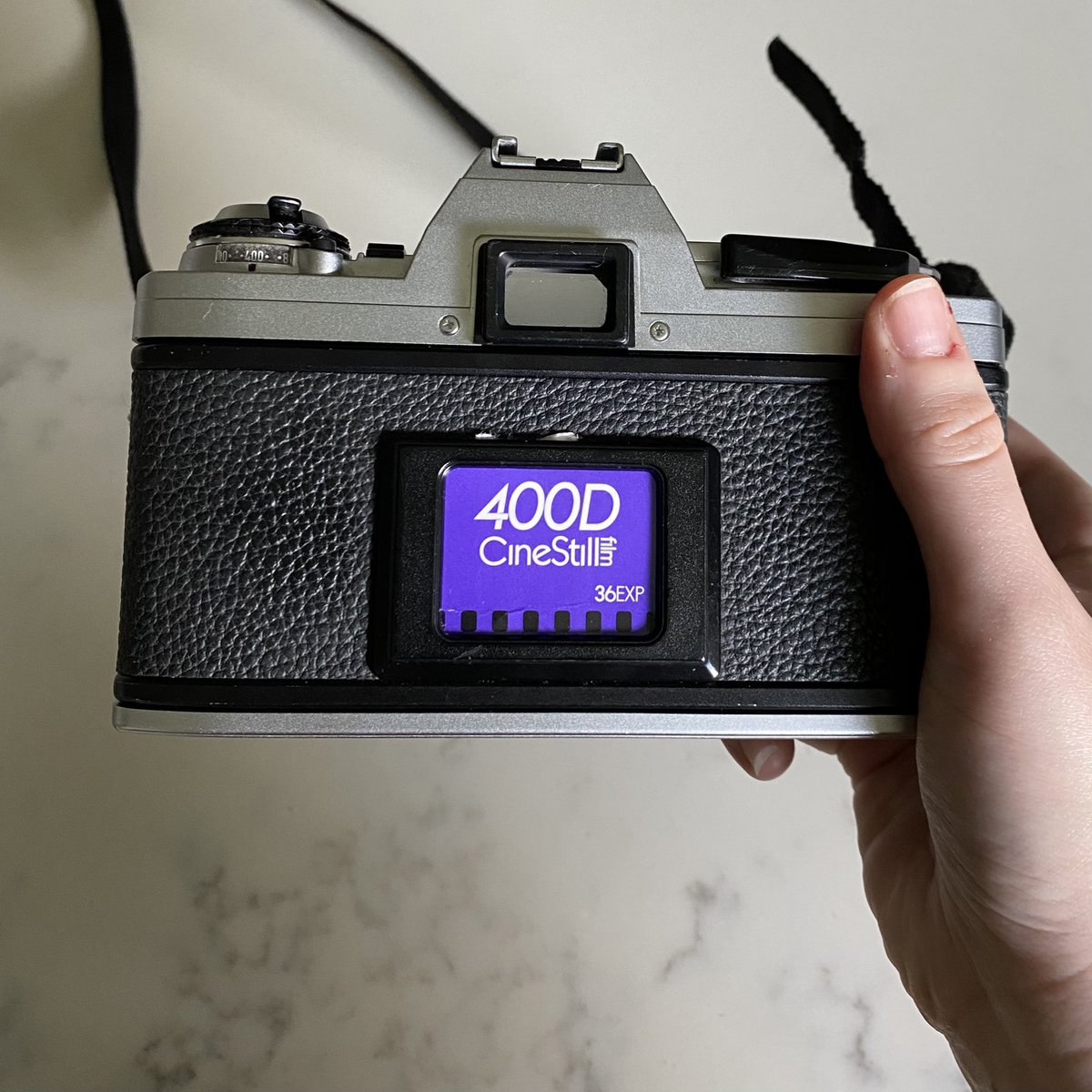 cleaned up this 40+ yr old camera and loaded some film into it yesterday 💜