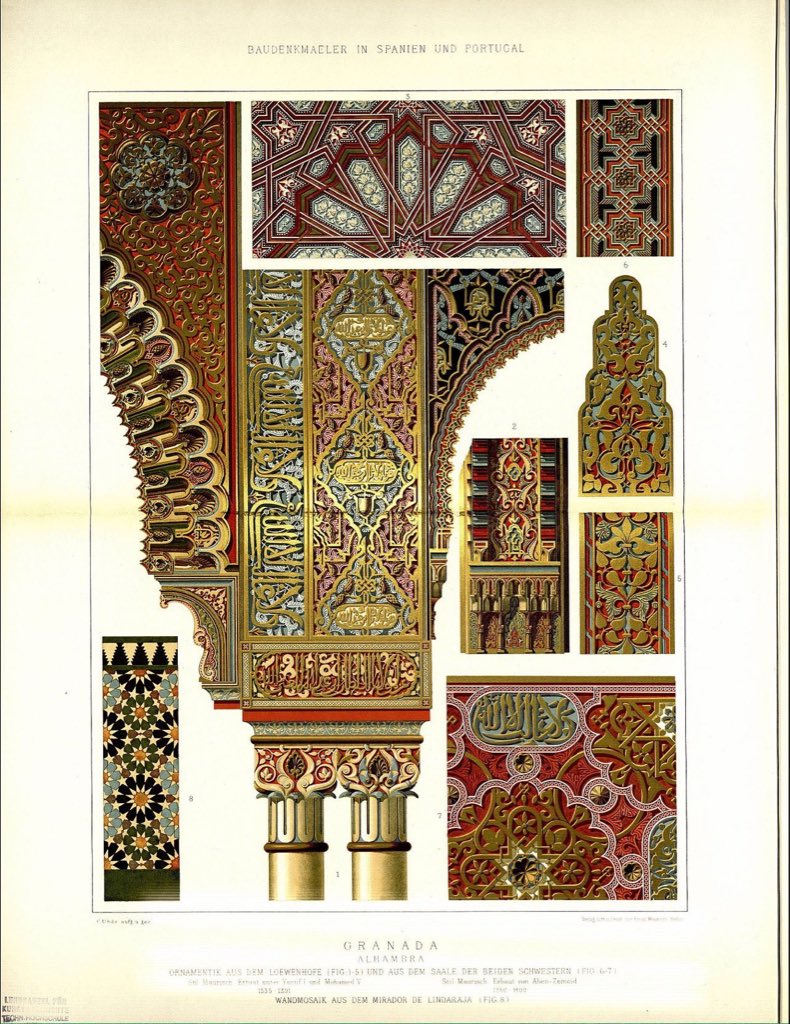 فن العمارة العربية في الحمراء.