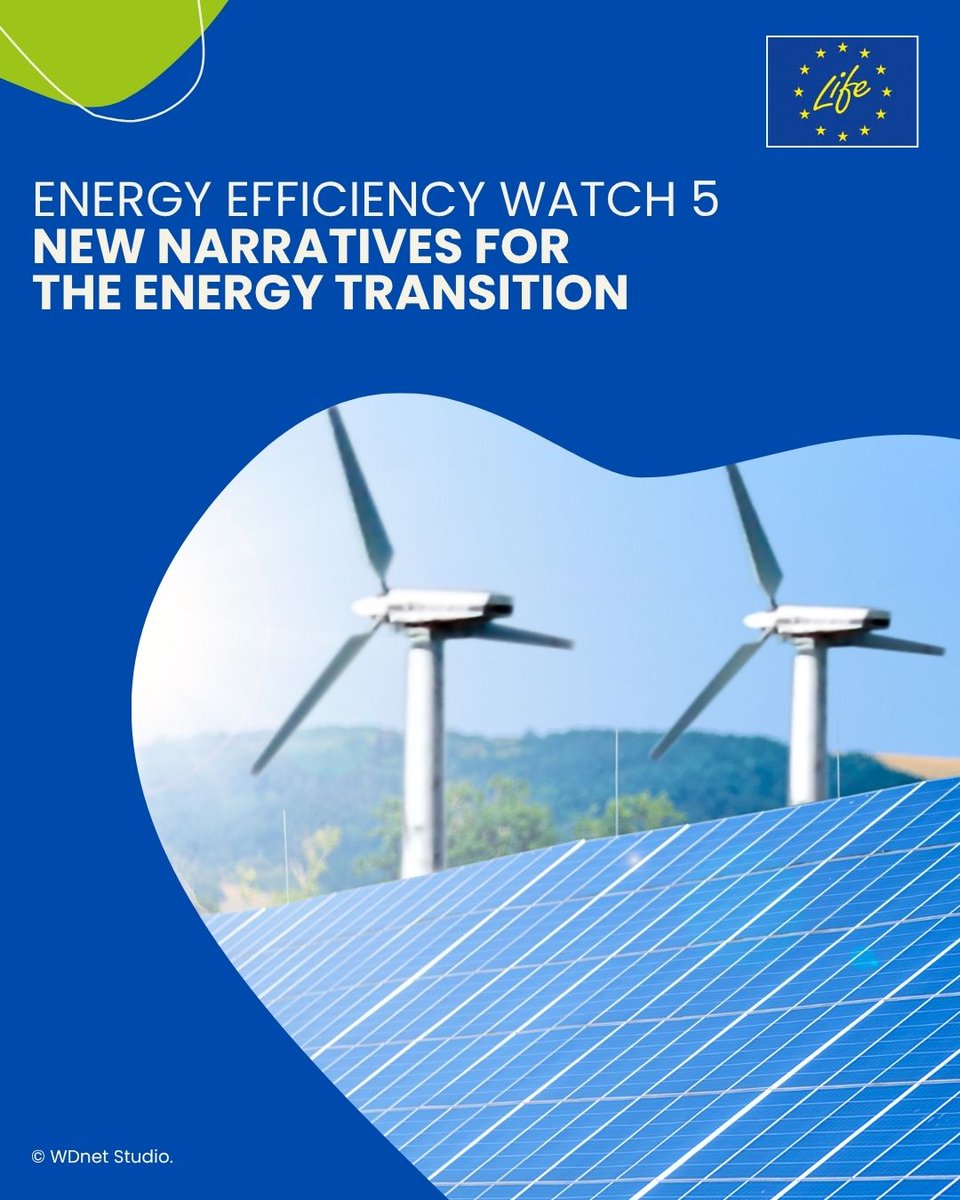 New Narratives for the #CleanEnergy transition!

#LIFEProject #EEW5 has launched its new brochure, with:
📌 Policy recommendations
📌 Survey report highlights
📌 Case studies across Europe

Because good stories can lead to better policies.
🔗 energy-efficiency-watch.org/wp-content/upl…