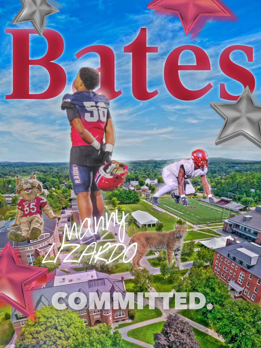 Emmanuel Lizardo (@emmanuel_l52) on Twitter photo I am blessed to announce my commitment to Bates College! Thank you to my family, teammates, coaches, as well as Coach Coyne and the rest of the Bates staff for this opportunity.
<a href="/Cats_CoachCoyne/">Coach Coyne</a>
<a href="/coachwehrhahn/">Matt Wehrhahn</a>
<a href="/CoachWatrous/">Owen Watrous</a>
<a href="/CoachRadulski/">Tom Radulski</a>
<a href="/PactPerformance/">Pact Performance</a>
<a href="/CCRaider_FBall/">CCHS Football</a> I am blessed to announce my commitment to Bates College! Thank you to my family, teammates, coaches, as well as Coach Coyne and the rest of the Bates staff for this opportunity.
<a href="/Cats_CoachCoyne/">Coach Coyne</a>
<a href="/coachwehrhahn/">Matt Wehrhahn</a>
<a href="/CoachWatrous/">Owen Watrous</a>
<a href="/CoachRadulski/">Tom Radulski</a>
<a href="/PactPerformance/">Pact Performance</a>
<a href="/CCRaider_FBall/">CCHS Football</a>