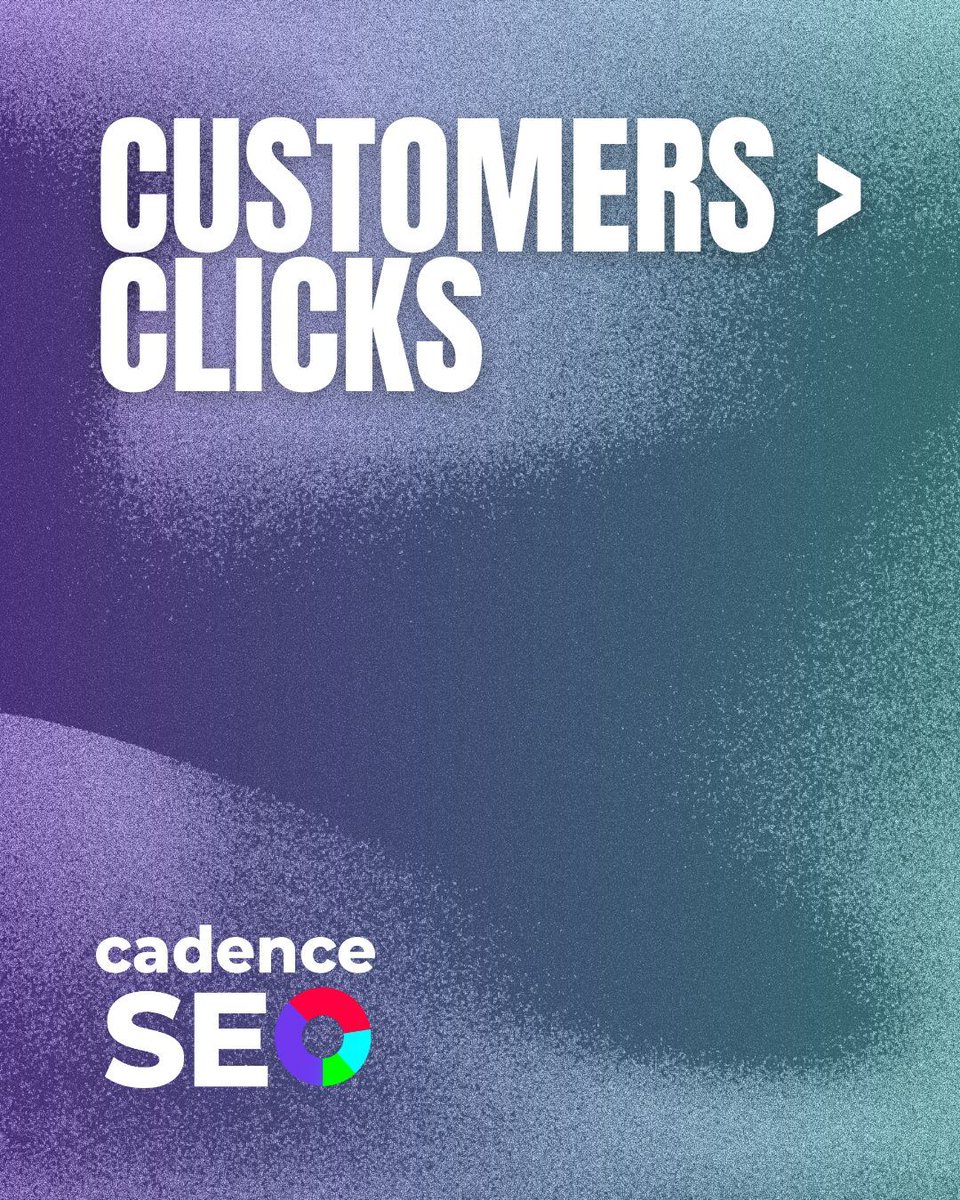 CadenceSEO's tweet image. Clicks are good, but customers are better. Our SEO approach prioritizes attracting the right audience who will actually buy. #DigitalMarketing #ConversionFocused