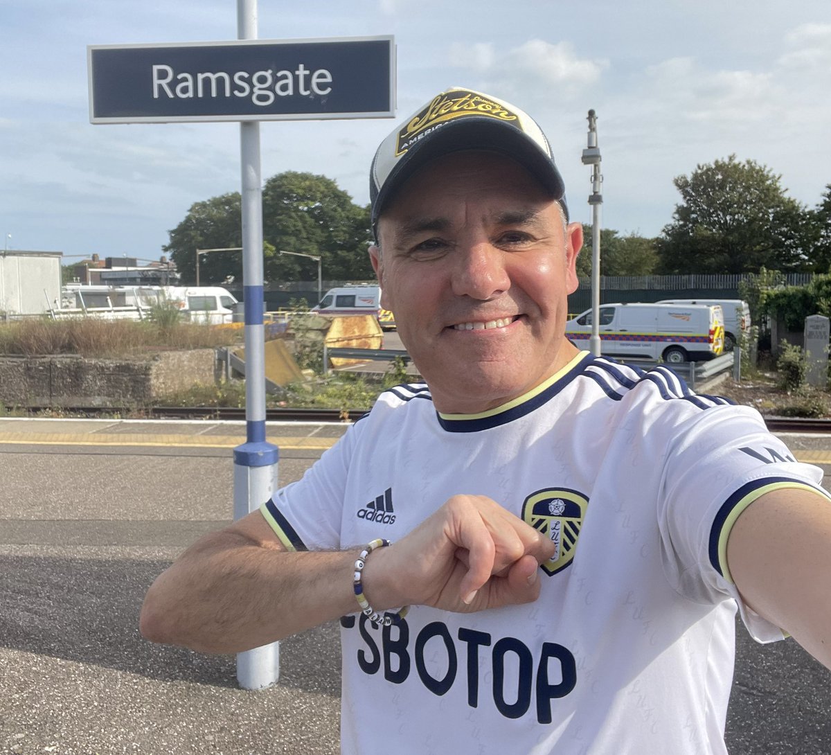 AC Milan (A) Ramsgate White travelling solo again but hopefully catch a few of the familiar faces at some point. Late flight and the joy of sleeping in Dublin airport but it’ll be worth it , won’t it 😂. 🤍💛💙Super Leeds🤍💛💙. #LeedsUnited #lufc