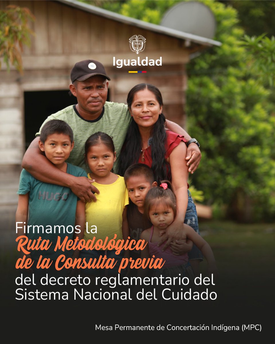 ¡Hemos concertado la ruta metodológica de la Consulta Previa, libre e informada del decreto reglamentario del Sistema Nacional del Cuidado que beneficiará a los pueblos indígenas del país!

Este acuerdo logrado en el marco de la Mesa Permanente de Concertación con los Pueblos y