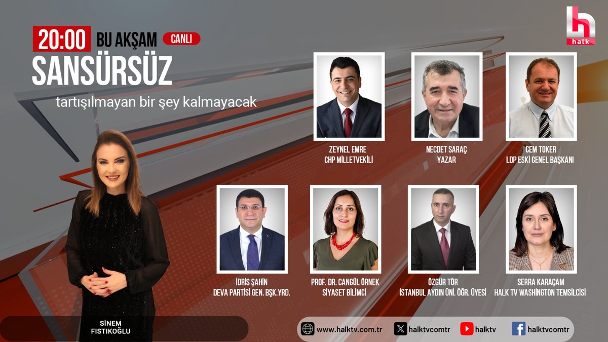 Halk TV (@halktvcomtr) on Twitter photo 📌Komisyon bu kez gizli toplandı
📌Özgür Özel’in İBB borsası kurmakla suçladığı avukat gözaltında
📌AK Parti’de İmamoğlu tutuksuz yargılanmalı çıkışı
📌İsrail’den Gazze'yi tam işgal planı
<a href="/ZeynelEmre_/">Zeynel Emre</a>, <a href="/necdetsarac/">Necdet Saraç</a>, <a href="/tokcem/">CEM TOKER🐬</a>, <a href="/avidrissahin/">Av. İdris Şahin</a>
<a href="/CangulOrnek/">Cangül Örnek</a>, <a href="/ozgurtor91/">Özgür Tör</a> ve 📌Komisyon bu kez gizli toplandı
📌Özgür Özel’in İBB borsası kurmakla suçladığı avukat gözaltında
📌AK Parti’de İmamoğlu tutuksuz yargılanmalı çıkışı
📌İsrail’den Gazze'yi tam işgal planı
<a href="/ZeynelEmre_/">Zeynel Emre</a>, <a href="/necdetsarac/">Necdet Saraç</a>, <a href="/tokcem/">CEM TOKER🐬</a>, <a href="/avidrissahin/">Av. İdris Şahin</a>
<a href="/CangulOrnek/">Cangül Örnek</a>, <a href="/ozgurtor91/">Özgür Tör</a> ve