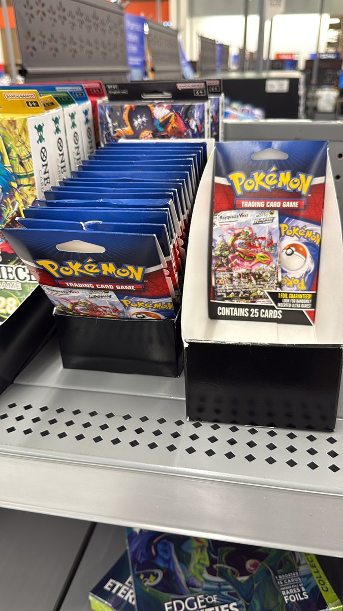 TrilogyCardV's tweet image. Putting a card on the front of this Walmart mystery pack that’ll never be there is just mean 😢 🤣