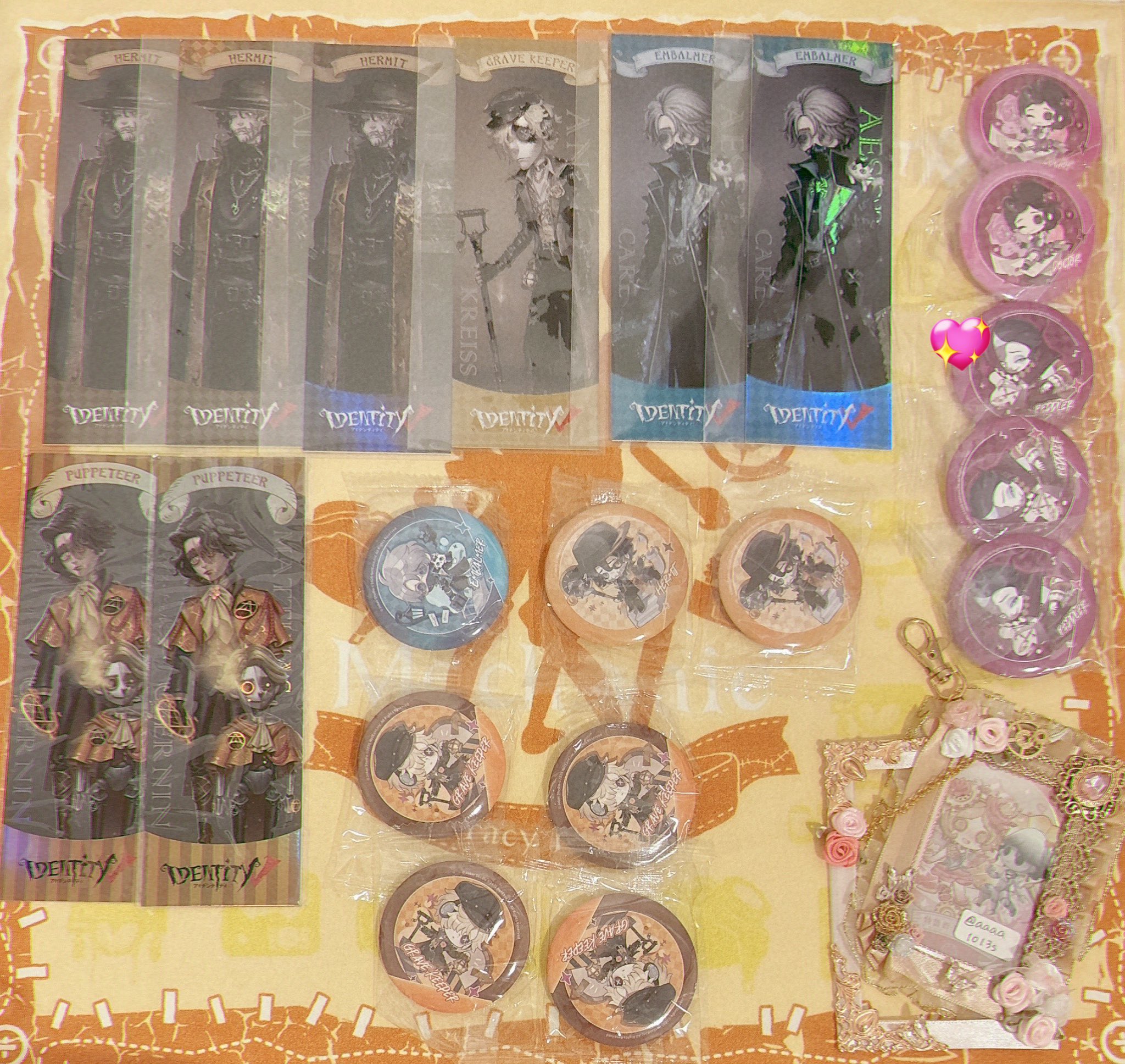 第五人格　IJL 2025 納棺師3点セット アクキー、クリアファイル、缶バッジ 2025 第五人格 缶バッジ 納棺師 - メルカリ
