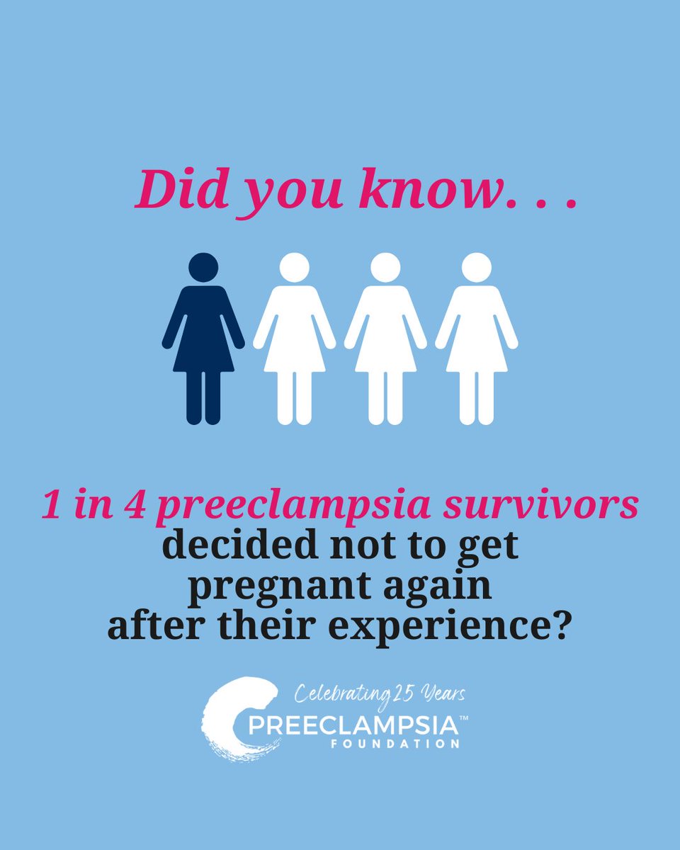 The choice to have another pregnancy or not can be a difficult decision for #preeclampsia #eclampsia #HELLLPsyndrome survivors &amp; their partners &amp; is highly individualized. Speak with your patients during a preconception visit about what another pregnancy could look like for them