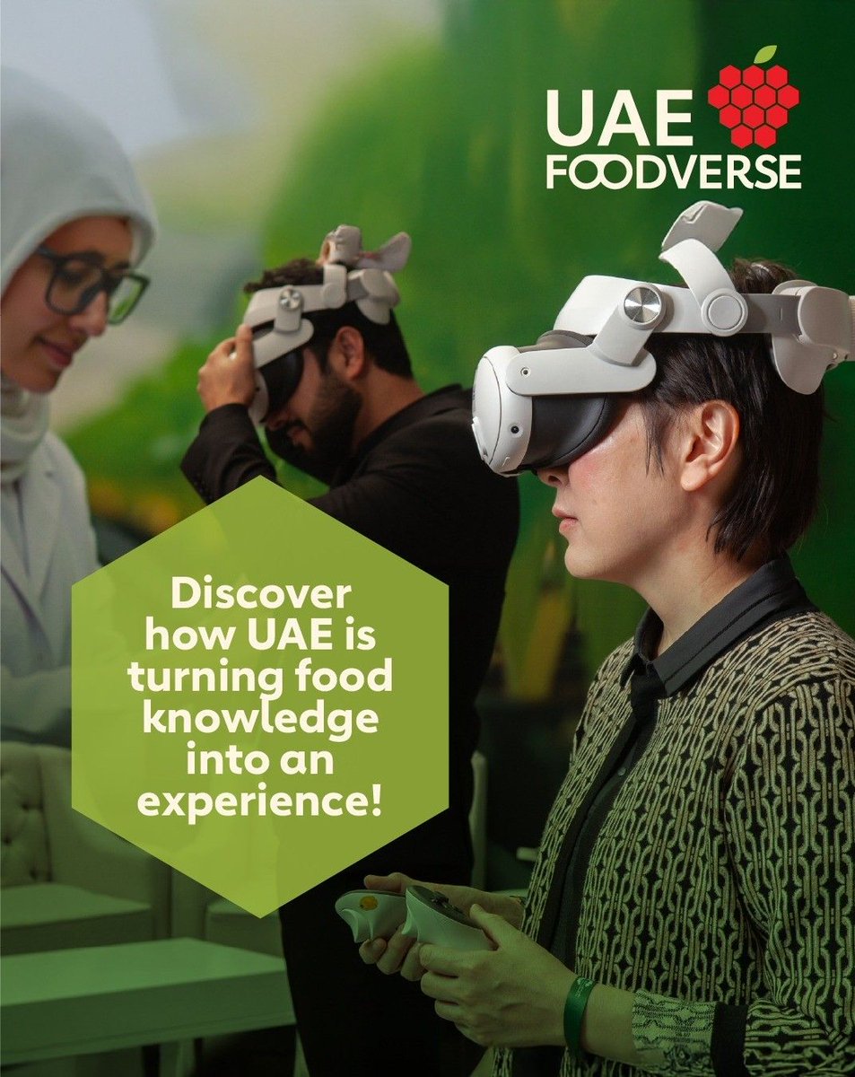 FnBDubai's tweet image. Turning food knowledge into an immersive experience.

UAE Foodverse connects users with the national food ecosystem through virtual interaction across learning, logistics, and innovation.

Explore now: buff.ly/tw5Vl0O 

#UAEFoodverse #FoodSecurityUAE