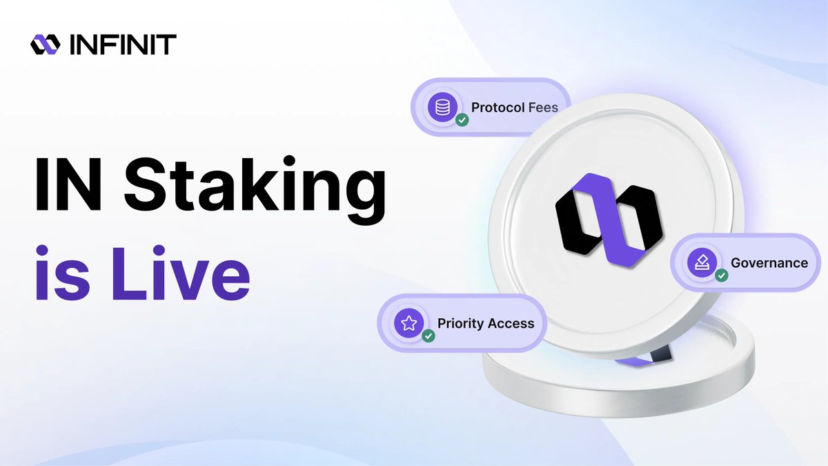 IN Staking is now live.

Stake your $IN to unlock future protocol rewards, governance rights, and exclusive product access in the Agentic DeFi Economy.

Start staking: staking.infinit.tech