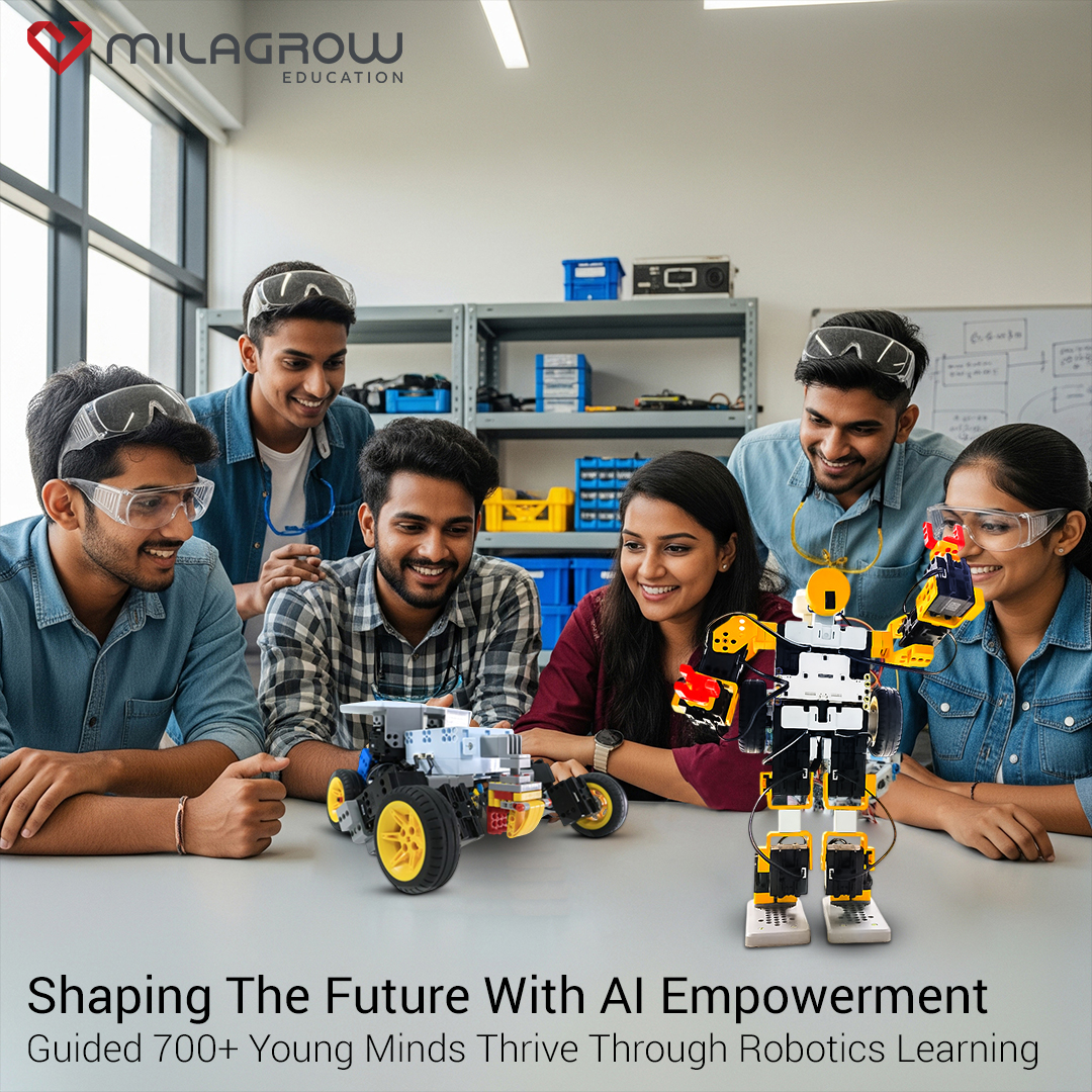 MilagrowRobots's tweet image. Shaping the future with AI 🤖✨ Empowered 700+ young minds through hands-on robotics learning and interactive innovation sessions.
Learn More: zurl.co/gdet3

#AIForKids #RoboticsLearning #FutureReady #YoungInnovators #EdTech #STEMEducation #Milagrow #MilagrowEducation