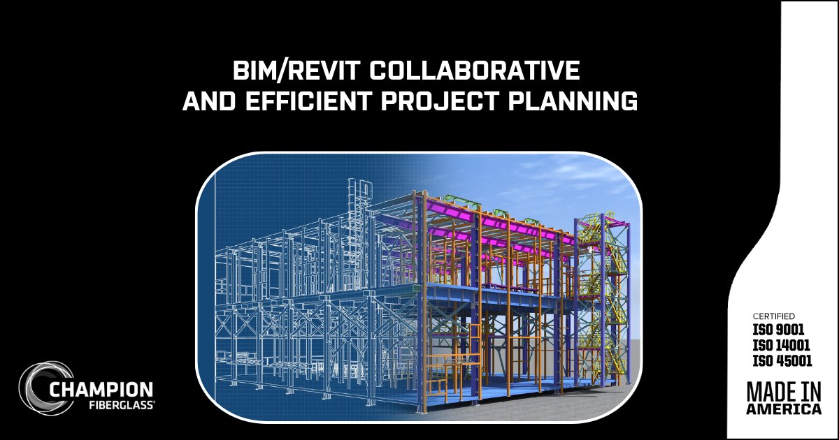 championfg's tweet image. Engineers and contractors need precise design tools for project planning. Champion Fiberglass® provides BIM/Revit files for efficient installations, simplifying planning and reducing errors.

Learn more @ hubs.ly/Q03zDk1S0

#bimmodeling #mechanicalengineer #revit #bim360