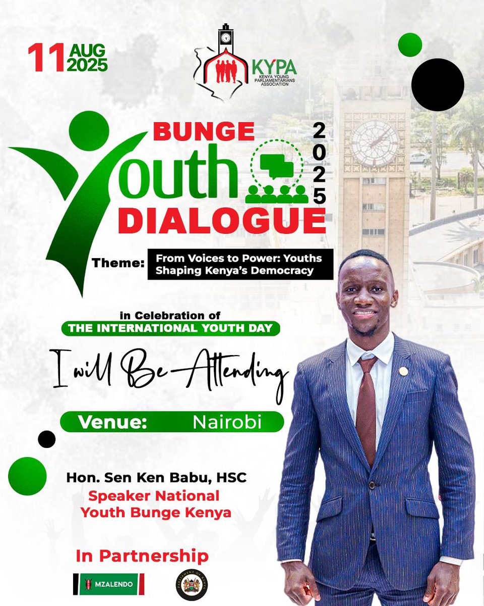 As I will preside over the annual Youth Bunge sitting on Monday, 11th August, in commemoration of International Youth Day, I wish to remind us that this day is more than a celebration,it is a call to action for all youth to take part in the running &amp; management of our nation.