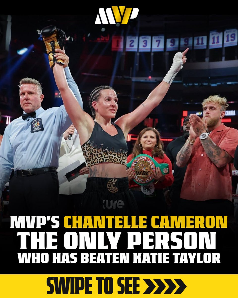 The WBC has officially ordered WHO to fight Katie Taylor?….

CHANTELLE CAMERON 🤯🏆

Stay tuned…

#mvp #mvpw #chantellecameron #katietaylor