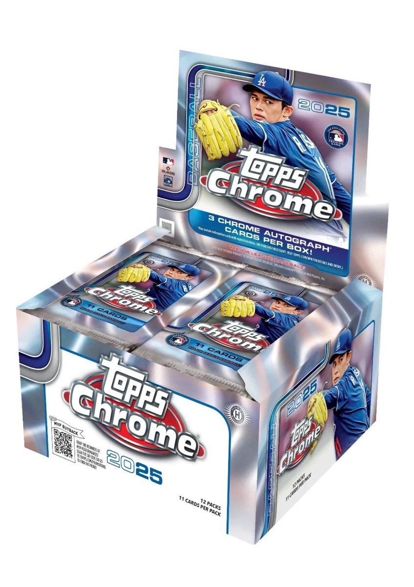 rc_box's tweet image. 2025 Topps Chrome coming to the August Original and High-End Baseball Boxes 💪 ⚾️ 📦
