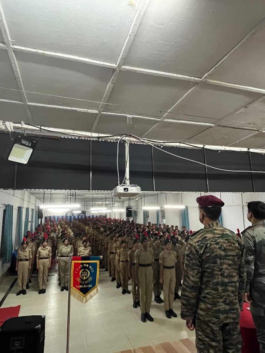 NCCgpbangaloreb's tweet photo. 9 Karnataka Battalion ATC starts. Work hard train harder!!
@HQ_DG_NCC 
@Dte_kargo https://t.co/8juynTd1S6