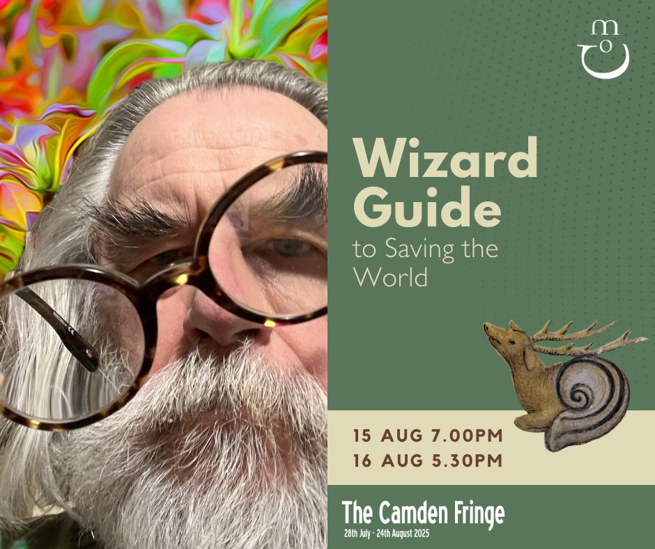Next weekend! The world is not what it was. Maybe what we need is a legendary wizard to sort out the mess we’ve made. Terry Victor’s “Wizard Guide to Saving the World” promises a spell of left leaning political sensibility and farfetched silliness

🧙 loom.ly/l4WRzlE 🧙