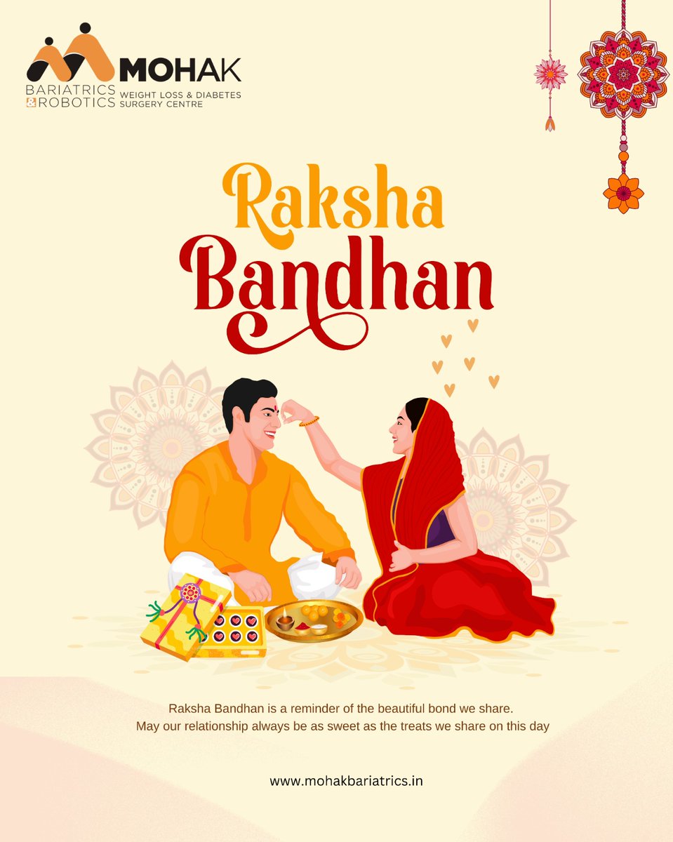 "The bond between siblings is unbreakable! Wishing you a Happy Raksha Bandhan filled with love, laughter, and cherished moments!

#RakshaBandhan #SiblingLove"