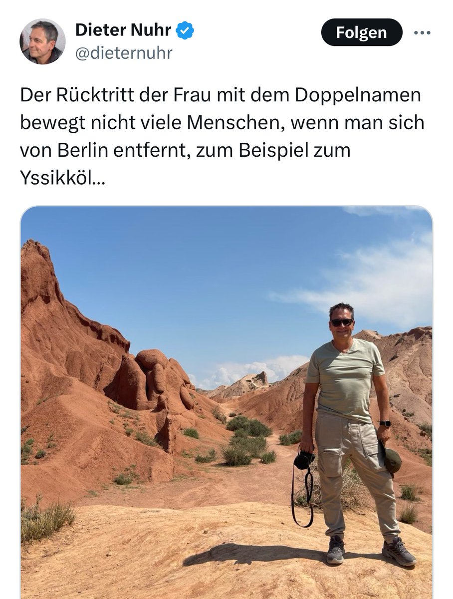 Immerhin gibt es zumindest eine Person, der dies so wichtig ist, darüber vom Ysdikköl aus zu tweeten.
