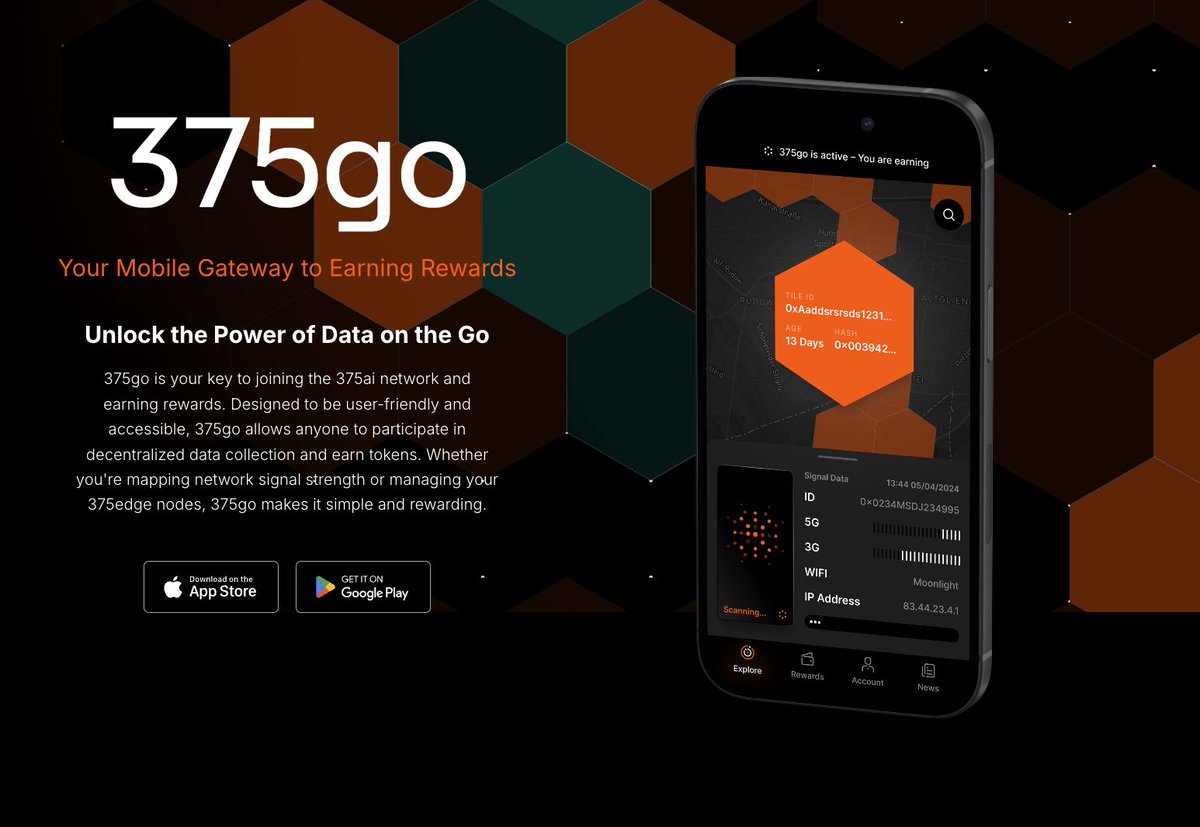 BadManHanzo's tweet image. There are now over 200,000+ users running 375go who are passively and possible actively collecting signal coverage and connectivity insights.

This tells us that 375go has quietly built one of the largest, real world mobile sensor networks with real world utility and adoption.