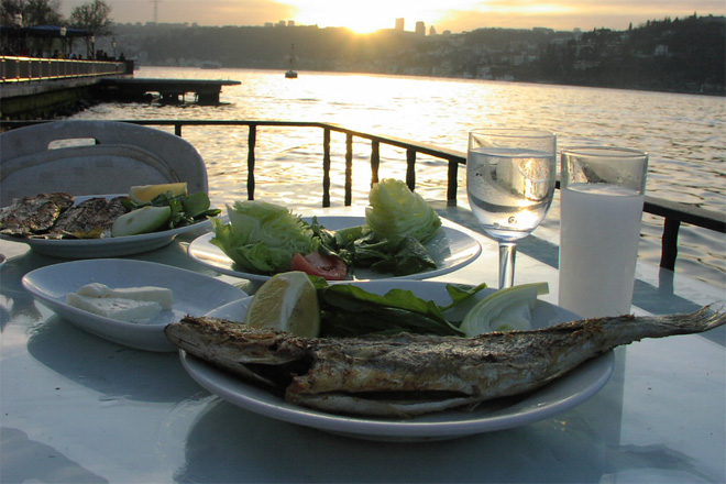 Baba doğru demiş.Mok rengi nehre bakacağına bir boğazda rakı içmek vardı...
