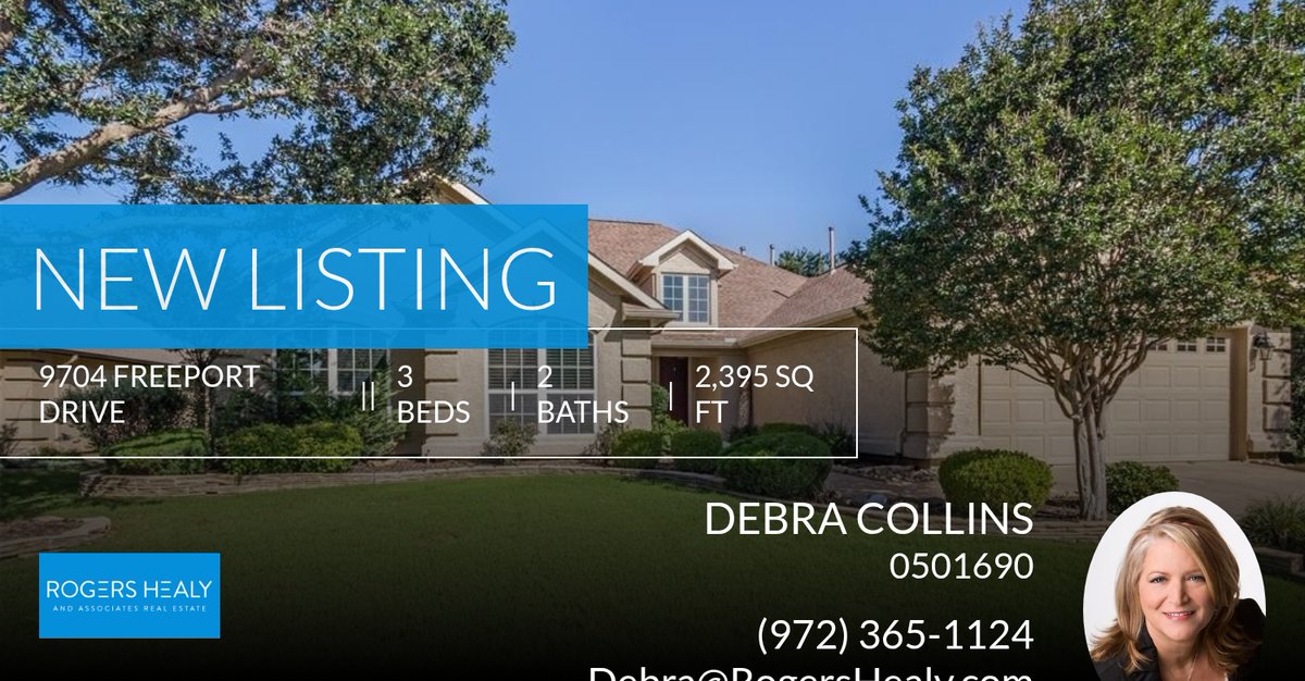 ddcollins's tweet image. 📍 New Listing 📍 Take a look at this fantastic new property that just hit the market located at 9704 Freeport Drive in Denton. Reach out here or at (972) 365-1124 for more information

Debra Collins
Real Estate Agent homeforsale.at/9704_FREEPORT_…