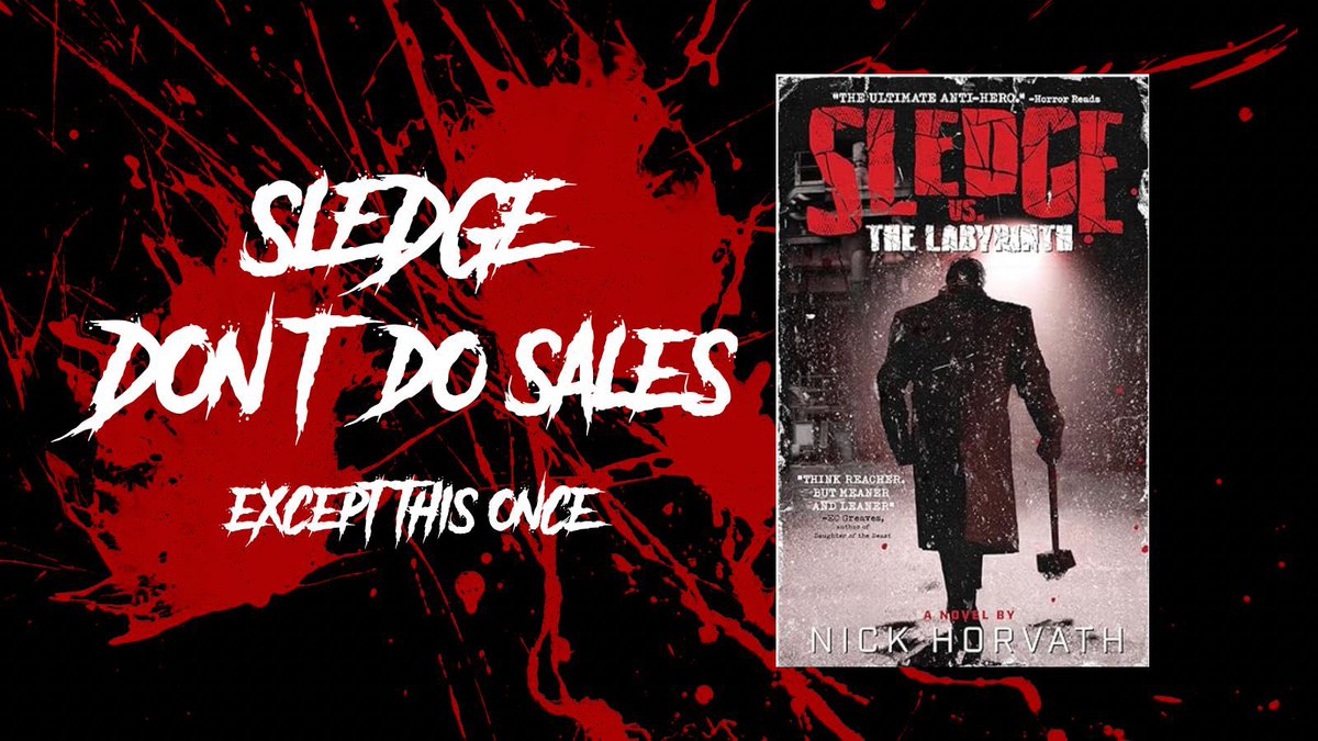 SLEDGE (@sledgevsbooks) on Twitter photo 🩸 WARNING🩸
SLEDGE refuses to shed blood for pennies. he’s willing to die before he devalues the pages he climbed through The Pit to produce. 
but for a limited time, you can peer into his dark soul without it costing an arm, leg, or skull.
but you better be quick.🤘💀⚒️ 🩸 WARNING🩸
SLEDGE refuses to shed blood for pennies. he’s willing to die before he devalues the pages he climbed through The Pit to produce. 
but for a limited time, you can peer into his dark soul without it costing an arm, leg, or skull.
but you better be quick.🤘💀⚒️