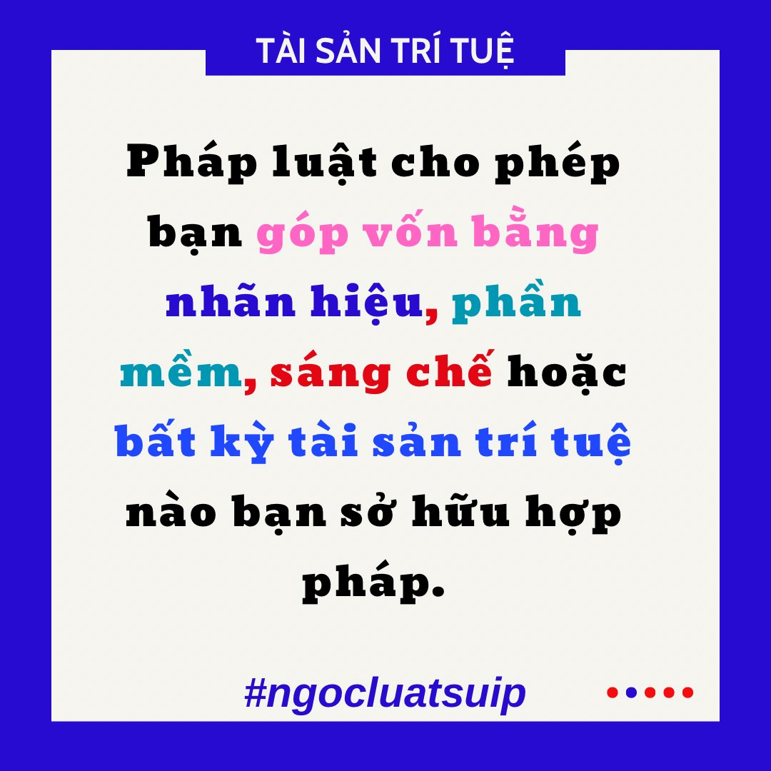 ngocluatsuip's tweet photo. Nhiều người nghĩ góp vốn công ty là phải có tiền… nhưng đó chưa phải là sự thật!
#ngocluatsuip #nhanhieudocquyen #dangkynhanhieu #thuonghieu #interbra #luatsu #sohuutritue https://t.co/SxDIzYBRIx