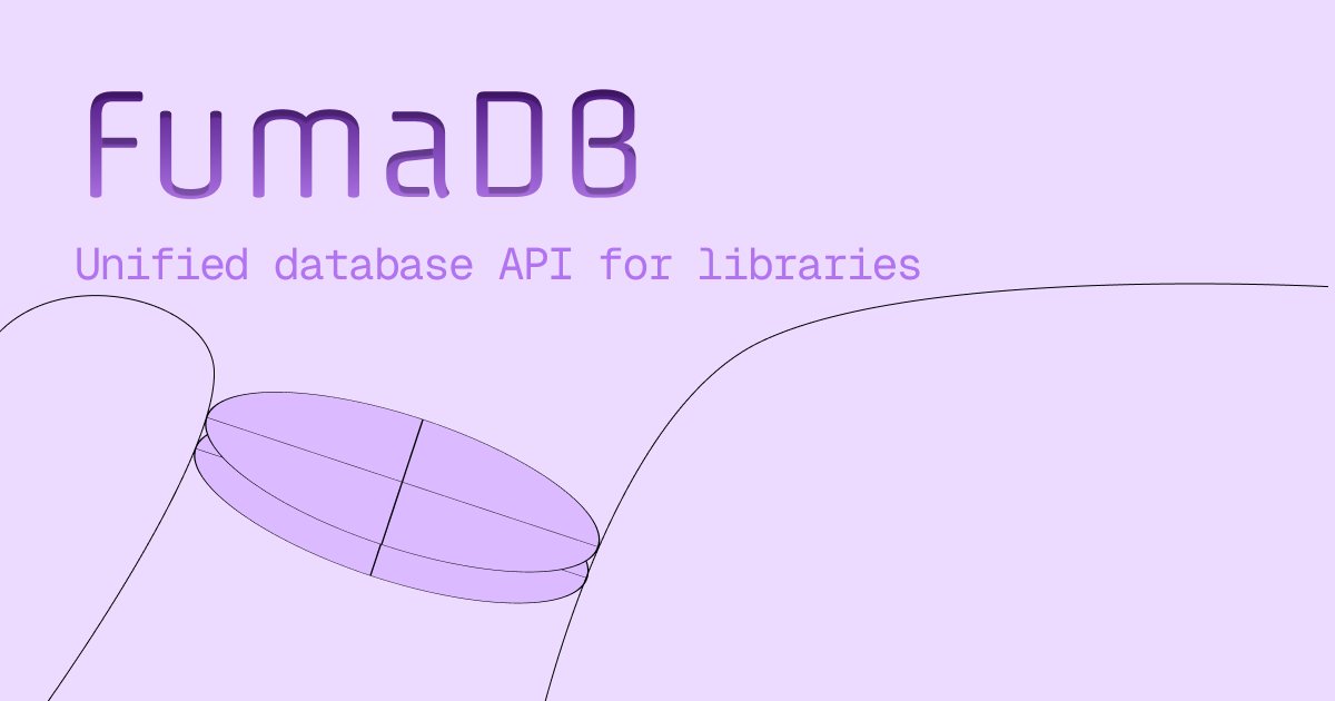 fuma_nama's tweet image. FumaDB 0.1.0 is here

- dynamic default values
- improvements on unique constraints
- more tests &amp;amp; more stable
- more coming soon

Welcome to try it out and give feedback :)