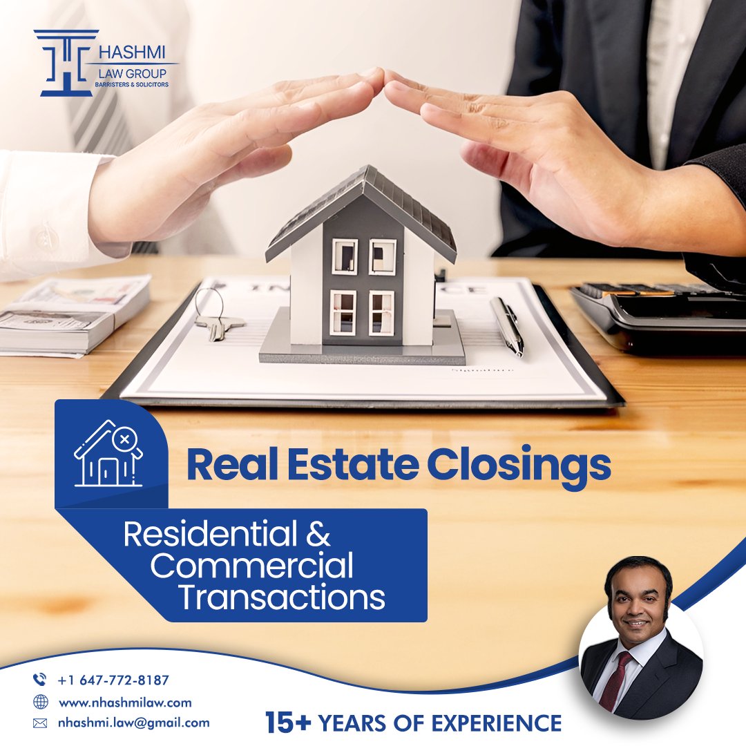hashmi_law's tweet image. Real estate transactions can be stressful. If you face any problems during the process, our team at Hashmi Law Group is ready to support you.

🌐 nhashmilaw.com/residential-re… 

#RealEstateLawyer #PropertyClosing #HomeBuying #CommercialProperty #HashmiLawGroup #LegalHelp #Toronto