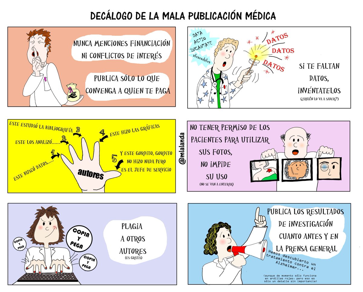 Cómo hacer una mala publicación médica...