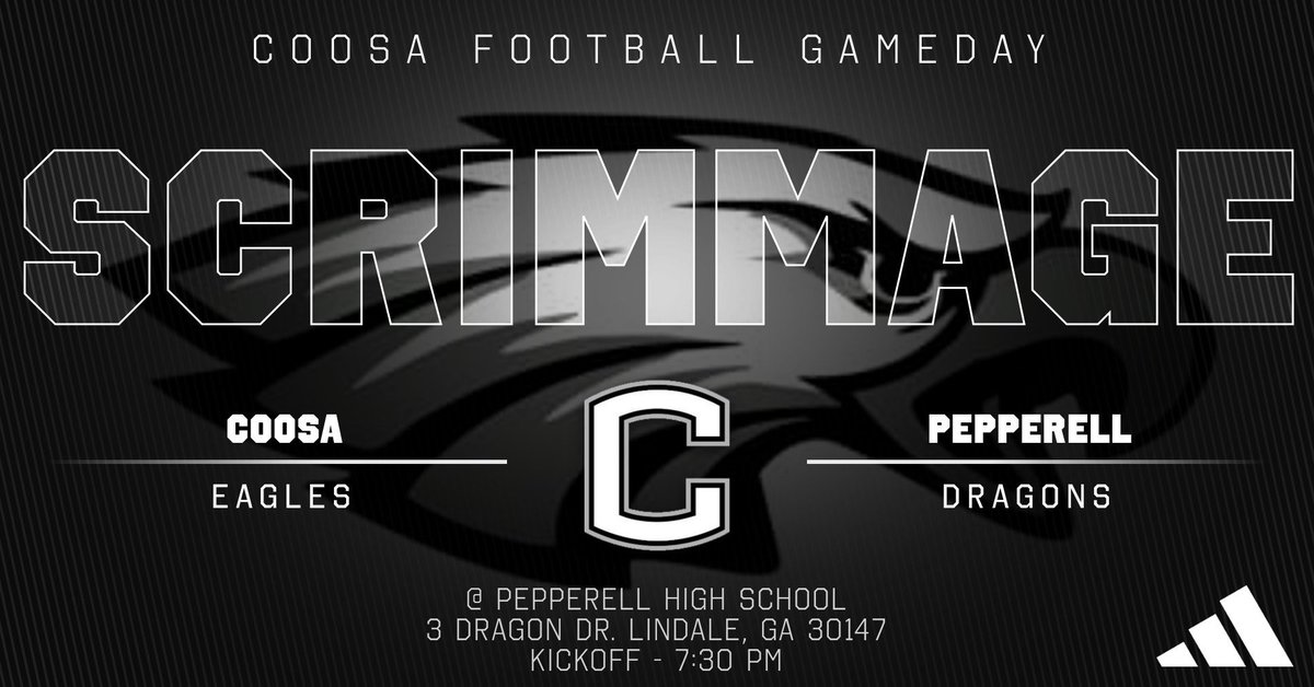Fall Scrimmage! #EDGE🦅 

🆚 Pepperell Dragons
⏰ 7:30 PM
📍 3 Dragon Dr SE, Lindale, GA 30147
🎟️ gofan.co/event/3901091