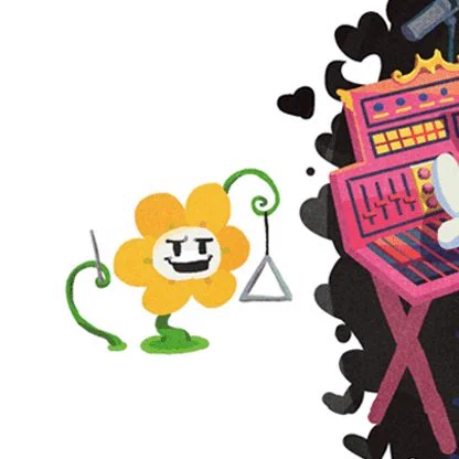 FLOWEY IS PLAYING THE TRIANGLE