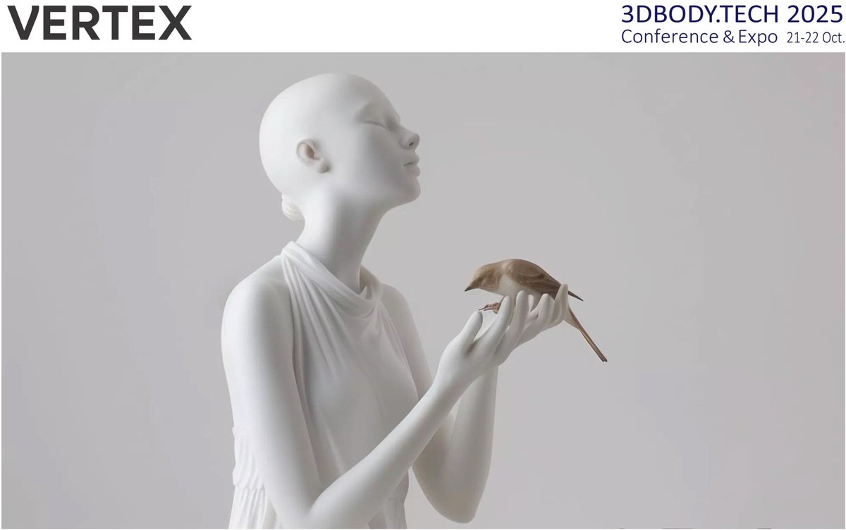 3dbodytech's tweet image. VERTEX will participate as GOLD exhibitor at @3dbodytech 2025. Vertex fuses tradition with new technologies to transform retail spaces into unforgettable experiences, by pushing the boundaries of what&apos;s possible with 3D scanning and hologram technologies.
3dbody.tech/news.html
