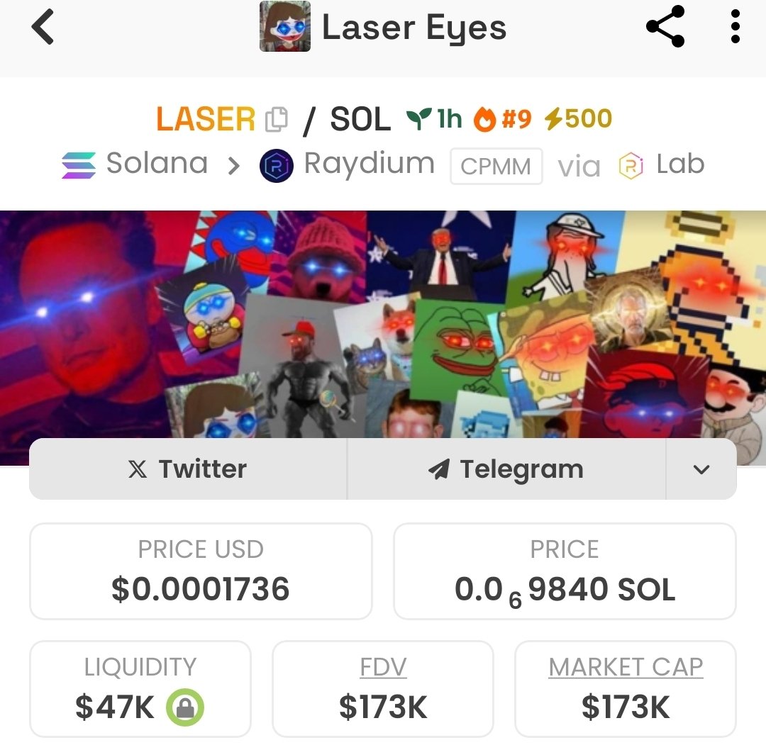 Dwen_Exchange's tweet photo. SOL 🟡🟢🟢🔥

       $LASER | SOL ，ape a bag of it, a team who make 10m previous $laser，so good narration will boom again, let's see ！说是上个盘做了10M，有兴趣看看，🟡🟢🟢🔥，find safu entry

👇👇👇👇👇👇👇👇👇👇👇👇👇👇
oir5oCyoGRtHNhfwpcN4X3YmRPAoxcWrhDDCjLWbonk

https://t.co/D6O7R9HUQJ

https://t.co/cig9SfNE9g