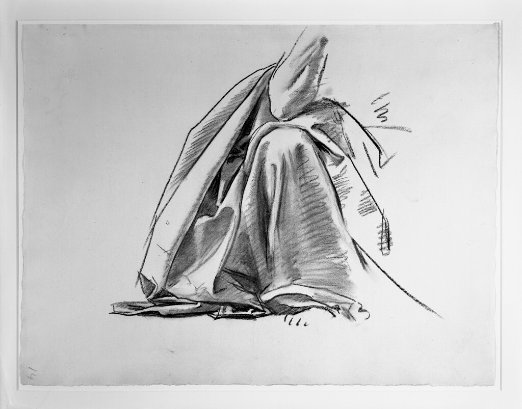 Elbow, Knee and Drapery for the Law, "Israel and the Law," Boston Public Library #artbots #sargent