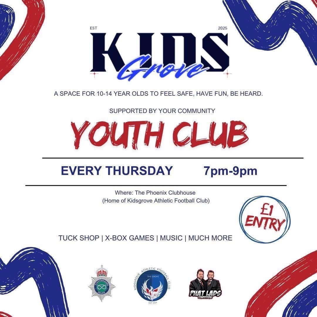 PCSO Nikki Daniels &amp; local volunteers have launched a new youth club at Kidsgrove Athletic FC ⚽
A safe space for young people to connect, grow &amp; have fun — just what our area needed!
Friendships are forming &amp; confidence is growing each week 

#problemsolvingpolicing
