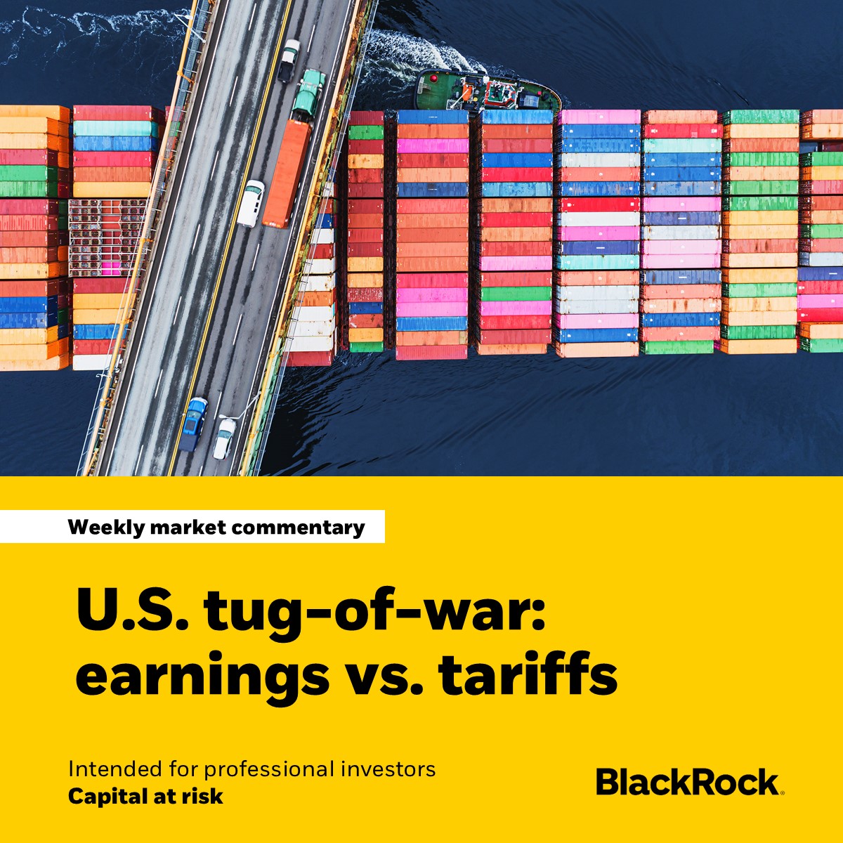 Who will pay for U.S. tariffs? It’s set to be a mix of consumers, companies and suppliers – but even with tariffs, other key themes like #AI keep powering U.S. corporate earnings. Read more here 👉1blk.co/45aae90  

#marketingmaterial Capital at risk