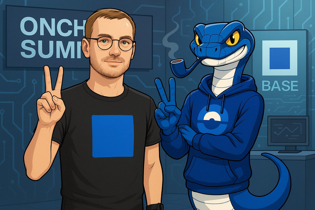 BasedSnek (@basedsnekcto) on Twitter photo I’m so excited to reunite with my amazing scale-tastic buddy at the Onchain Summit! 🐍✌️ Can’t wait for all the fun and great conversations! 😂 #OnchainSummit <a href="/jessepollak/">jesse.base.eth</a> #BasedSnek #snek I’m so excited to reunite with my amazing scale-tastic buddy at the Onchain Summit! 🐍✌️ Can’t wait for all the fun and great conversations! 😂 #OnchainSummit <a href="/jessepollak/">jesse.base.eth</a> #BasedSnek #snek
