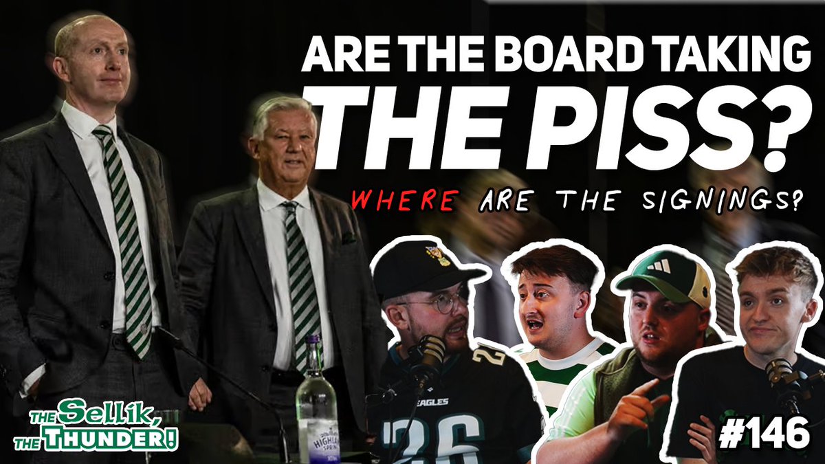 🚨 EPISODE 146 IS NOW LIVE! 🚨
As always, thanks to <a href="/G4Claimsltd/">G4 Claims</a> 

It's safe to say fans are getting impatient with how things are panning out in the transfer window. So we must ask... are the board taking the piss? 🤔

FULL SHOW: youtube.com/watch?v=6jHyS3…