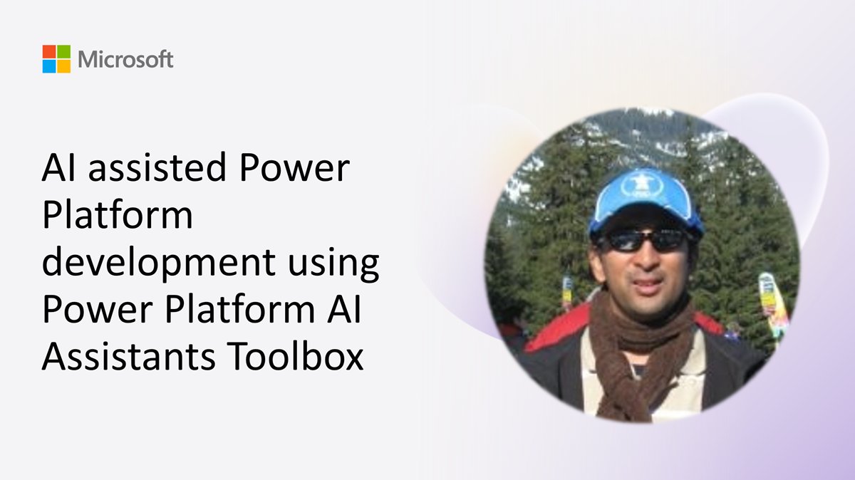 Microsoft365Dev's tweet image. 💡 Boost your Power Platform builds with AI!
Sriram Balaji demoed the AI Assistants Toolbox — 18+ no-code tools for requirements, PCF code, FetchXML, test cases, and more.
📺 Watch the demo here → msft.it/6016sOJYO
#Microsoft365Dev #PowerPlatform #PowerApps #Copilot
