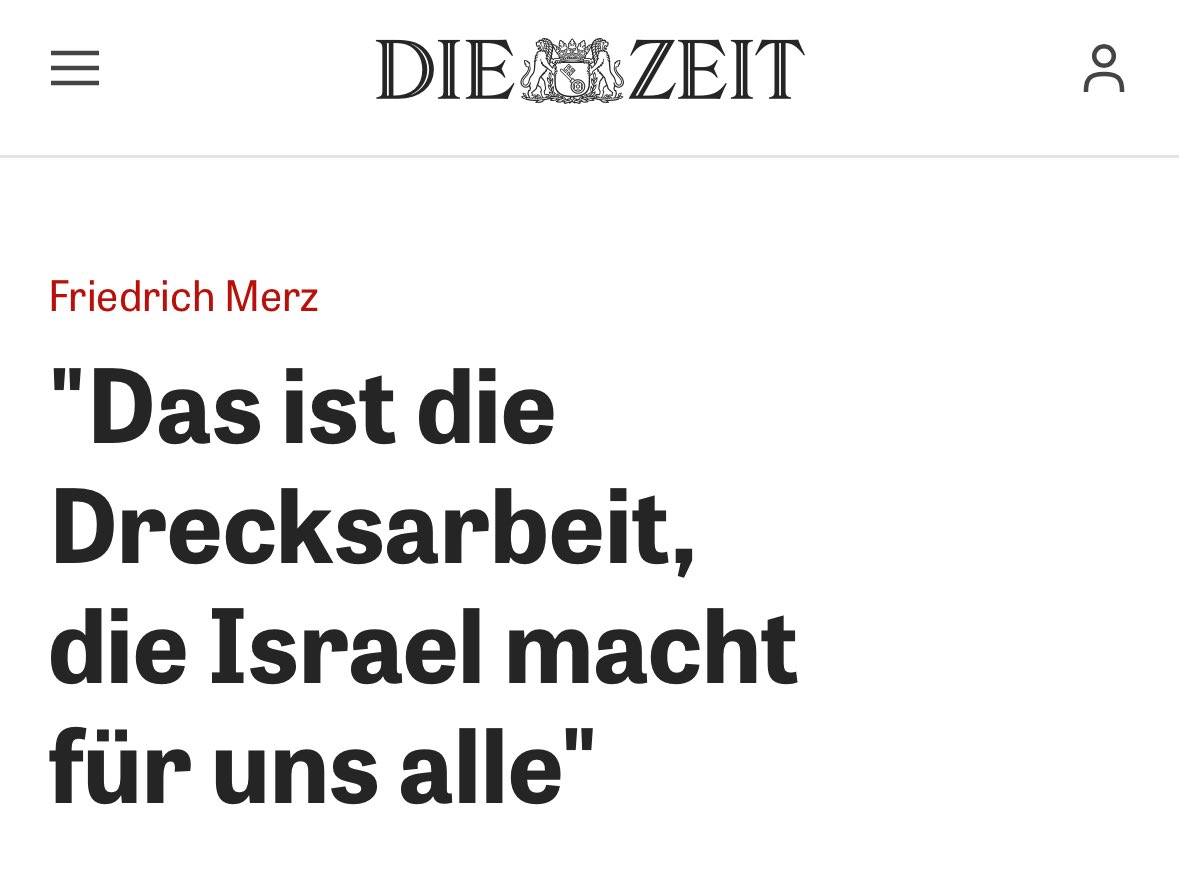 Gerald Ullrich (@g_ullrichfdp) on Twitter photo #Israel macht weiter die #Drecksarbeit für uns alle, nur ohne unsere Unterstützung. Richtig verstanden <a href="/bundeskanzler/">Bundeskanzler Friedrich Merz</a>?! Eine fatale Fehlentscheidung. #Hamas #Staatsraeson #Merz #Israel macht weiter die #Drecksarbeit für uns alle, nur ohne unsere Unterstützung. Richtig verstanden <a href="/bundeskanzler/">Bundeskanzler Friedrich Merz</a>?! Eine fatale Fehlentscheidung. #Hamas #Staatsraeson #Merz