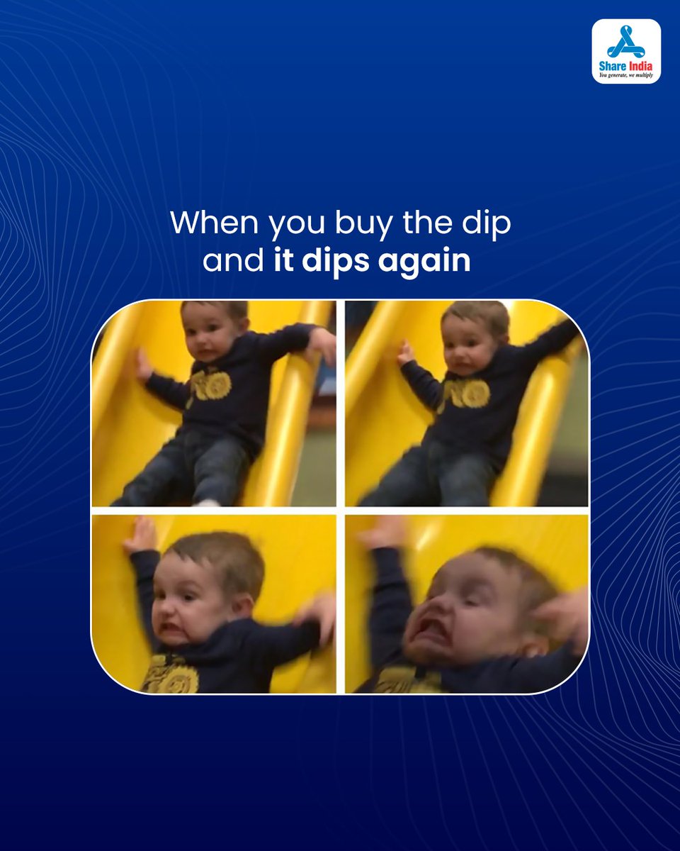 In this market, rock bottom is just a checkpoint !! #BuyTheDip #ShareIndia  #ShareIndiaTrading #StockMarketIndia #MarketFails #BearMarketVibes  #TradingHumor #Volatility #DipAgain #TraderLife #InvestingWithShareIndia  #FinanceJokes #InvestingStruggles ...