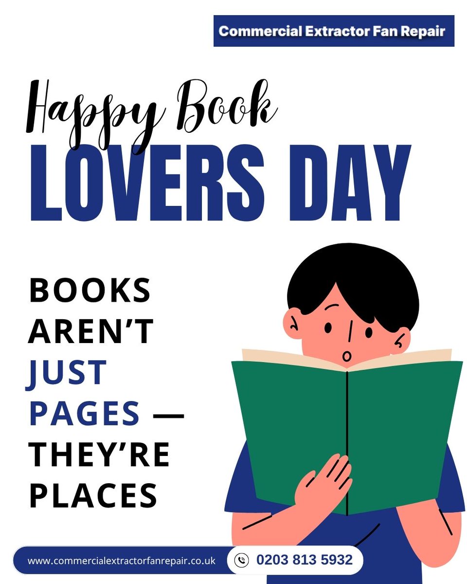 extfanrepair's tweet image. Happy Friday and Upcoming Book Lovers Day From Commercial Extractor Fan Repairs! Any need for the weekend?

We’re just a call away.0203 813 5932
commercialextractorfanrepair.co.uk

#ExtractorFanService #ExtractorFanRepairs #weekend #bookloversday #booklovers #FridayVibes #FridayFeeling