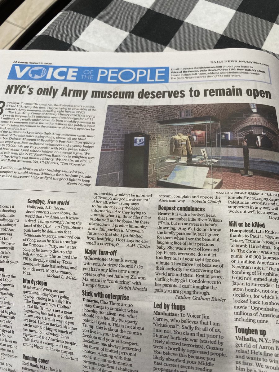mathewjmari's tweet image. Hey ⁦@realDonaldTrump⁩ ⁦@POTUS⁩ Keep the Army Museum at Fort Hamilton in Brooklyn OPEN! ⁦⁦@NYDailyNews⁩ ⁦@NMalliotakis⁩ ⁦@SenSchumer⁩ ⁦@RepJeffries⁩ #FortHamilton #DykerHeights