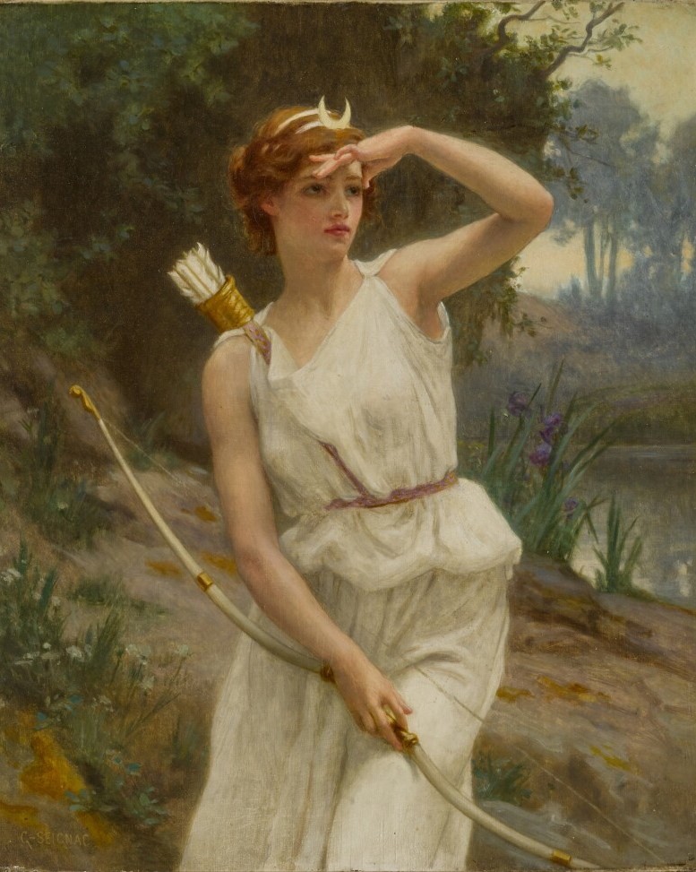 Diana the Huntress by Guillaume Seignac (19th Century)