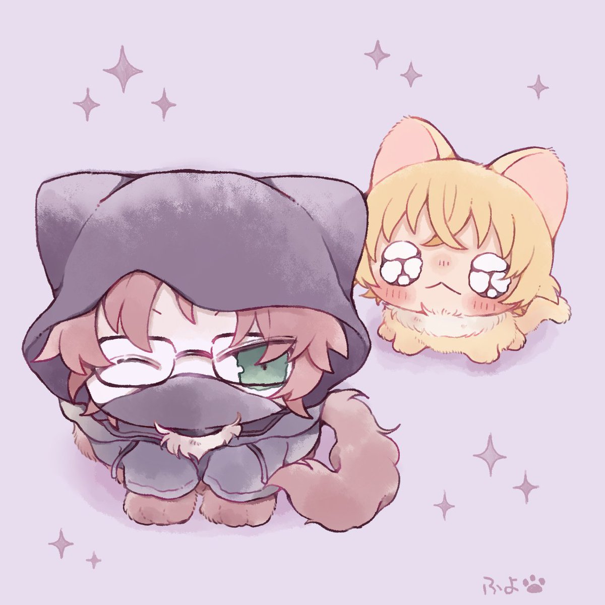 黒マスクおきにゃ🐈‍⬛🐾