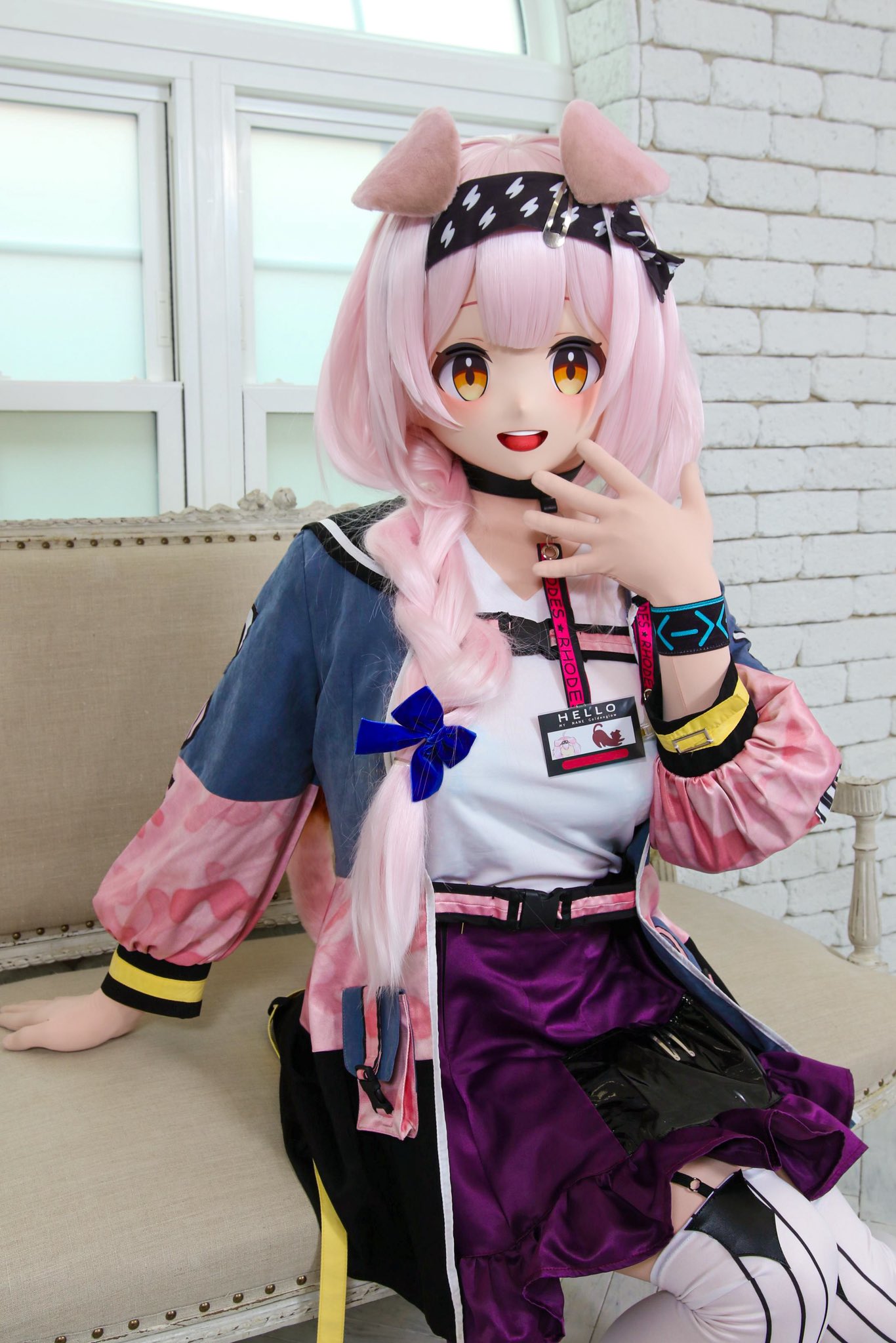 【全頭面・衣装付】フィアメッタ アークナイツ 明日方舟 着ぐるみマスク コスプレ 全頭面・衣装付】フィアメッタ アークナイツ 明日方舟 着ぐるみマスク