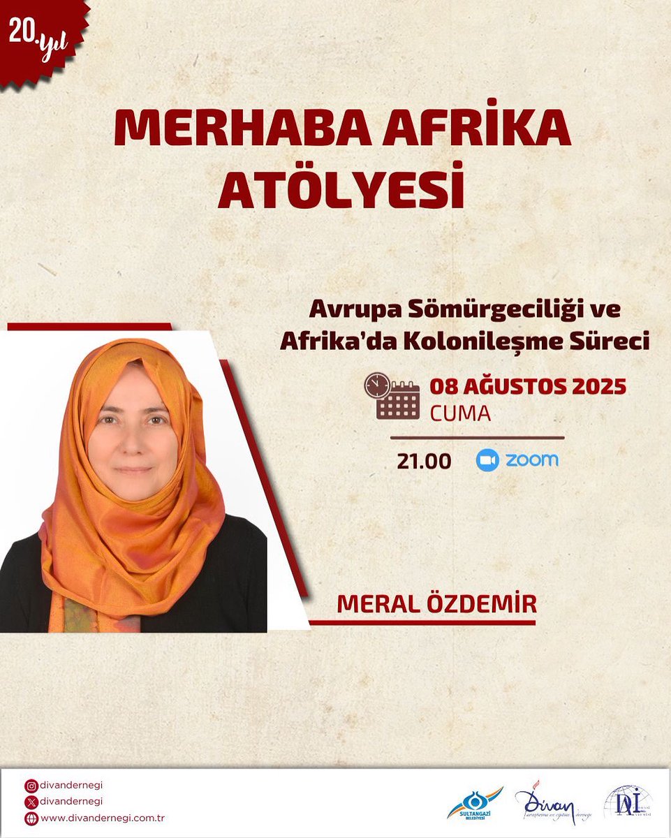 📍 Merhaba Afrika Atölyesi 
⏰ 8 Ağustos 2025 | 21.00