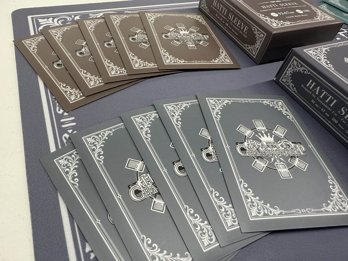 はっちcsオリジナルスリーブの新色完成しました！ マットな質感で